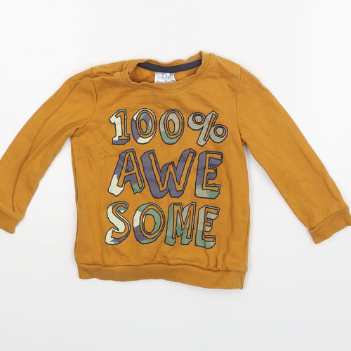 So Cute Boys Yellow   Pullover Jumper Size 12-18 Months