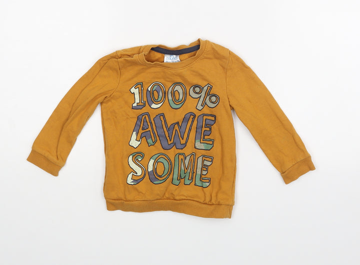 So Cute Boys Yellow   Pullover Jumper Size 12-18 Months