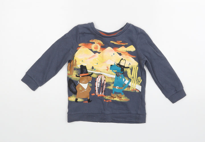 Pep & Co Baby Blue   Pullover Jumper Size 12-18 Months