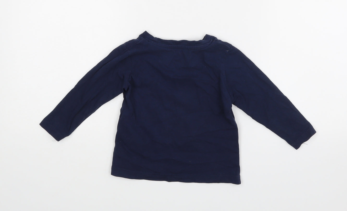 Nutmeg Baby Blue   Basic T-Shirt Size 12-18 Months  - Little man in a big world