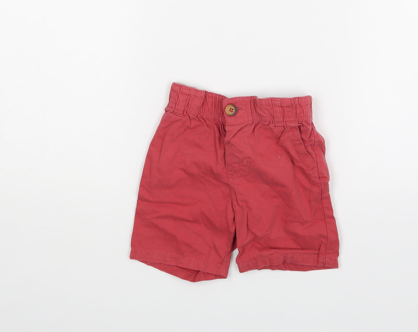 Preworn Boys Red   Cargo Trousers Size 9-12 Months  - Shorts