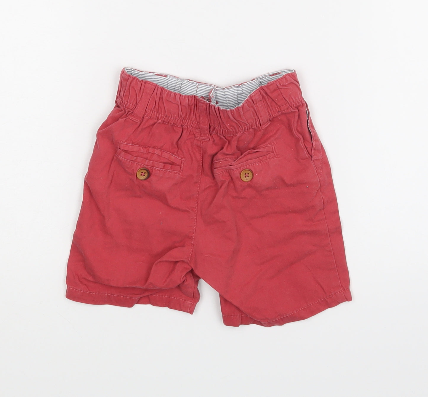 Preworn Boys Red   Cargo Trousers Size 9-12 Months  - Shorts