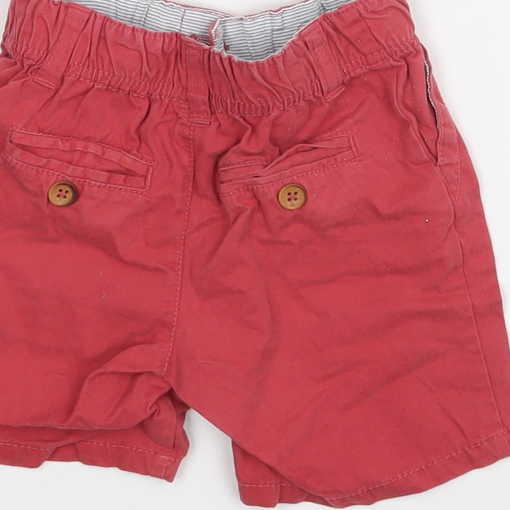 Preworn Boys Red   Cargo Trousers Size 9-12 Months  - Shorts