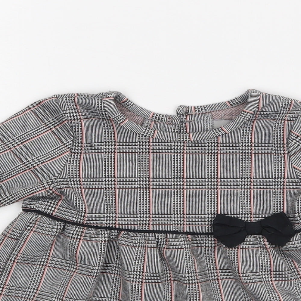 Primark Girls Grey Check  A-Line  Size 3-6 Months
