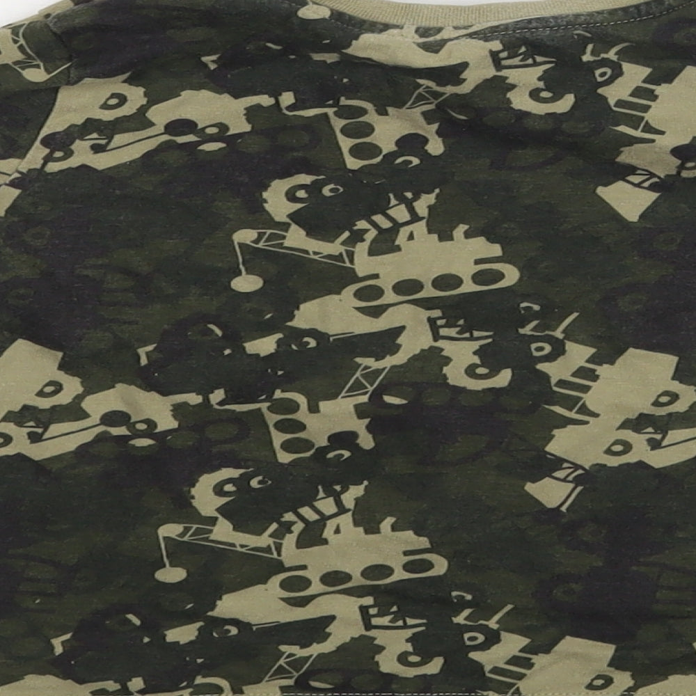 Nutmeg Boys Green Camouflage  Basic T-Shirt Size 18-24 Months