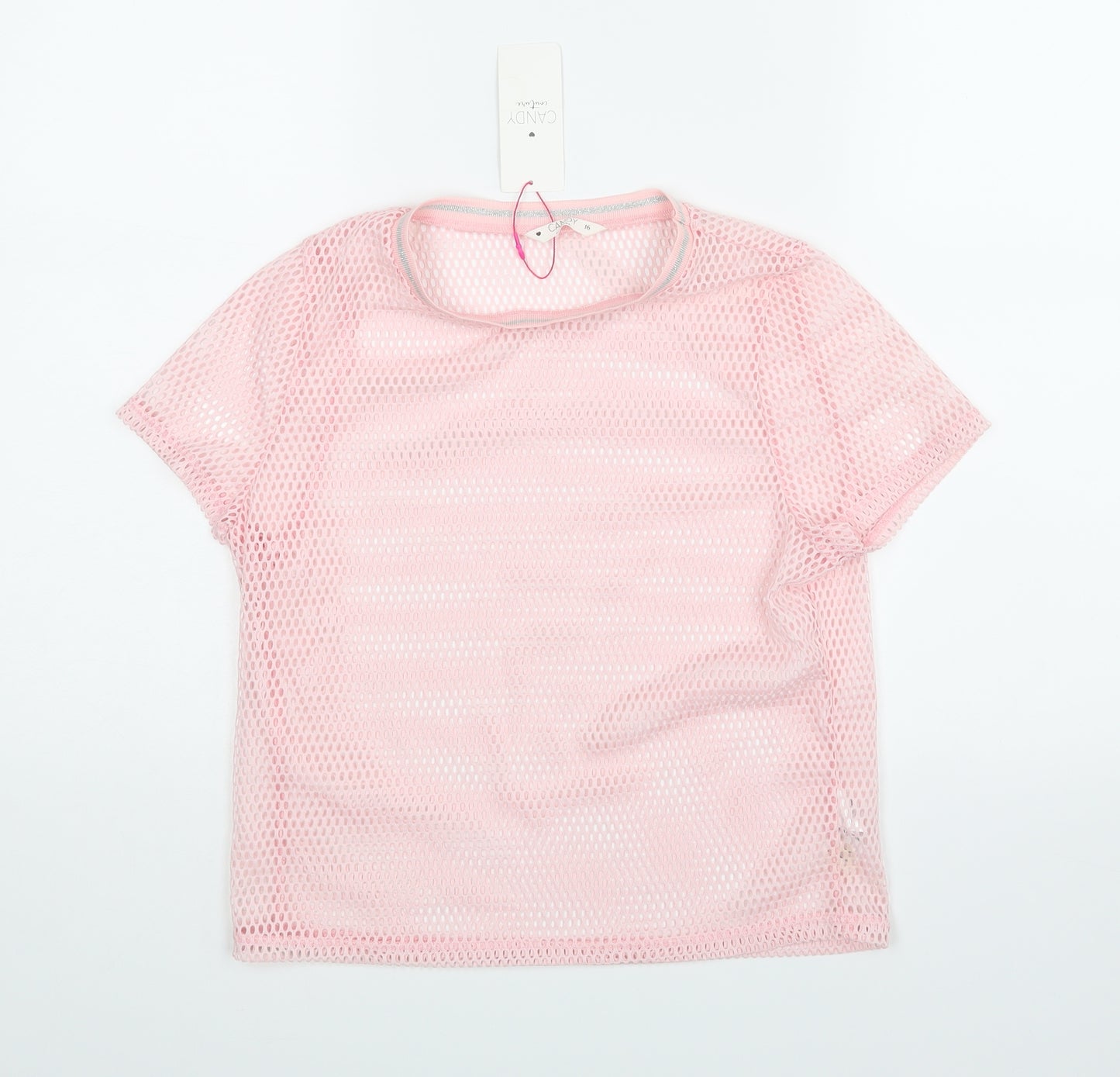 Candy Girls Pink   Basic Blouse Size 16 Years