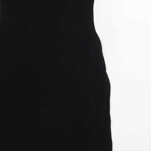 YD Girls Black   Basic T-Shirt Size 11-12 Years  - Let's Party