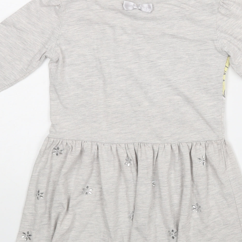 Disney Girls Grey   A-Line  Size 4-5 Years  - Elsa