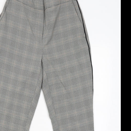Nutmeg Womens Black Check  Jegging Trousers Size 10 L26 in