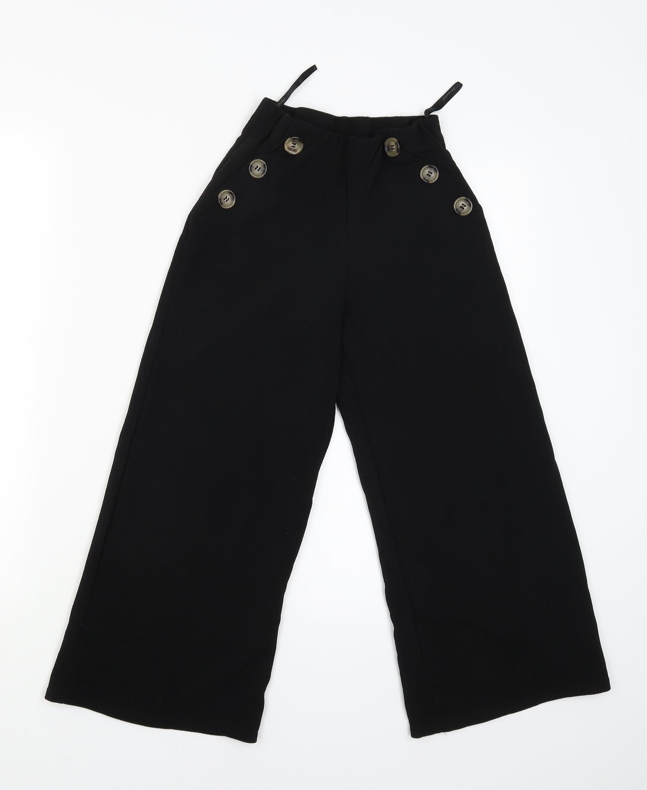 Primark Womens Black   Carpenter Trousers Size 4 L21 in