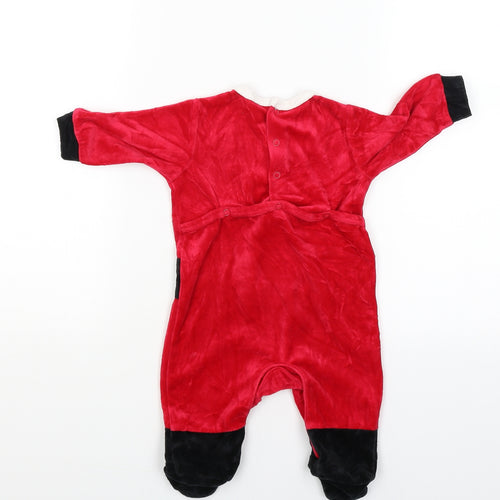 Santas little Helper Boys Red   Romper One-Piece Size 3-6 Months  - Santa Suit