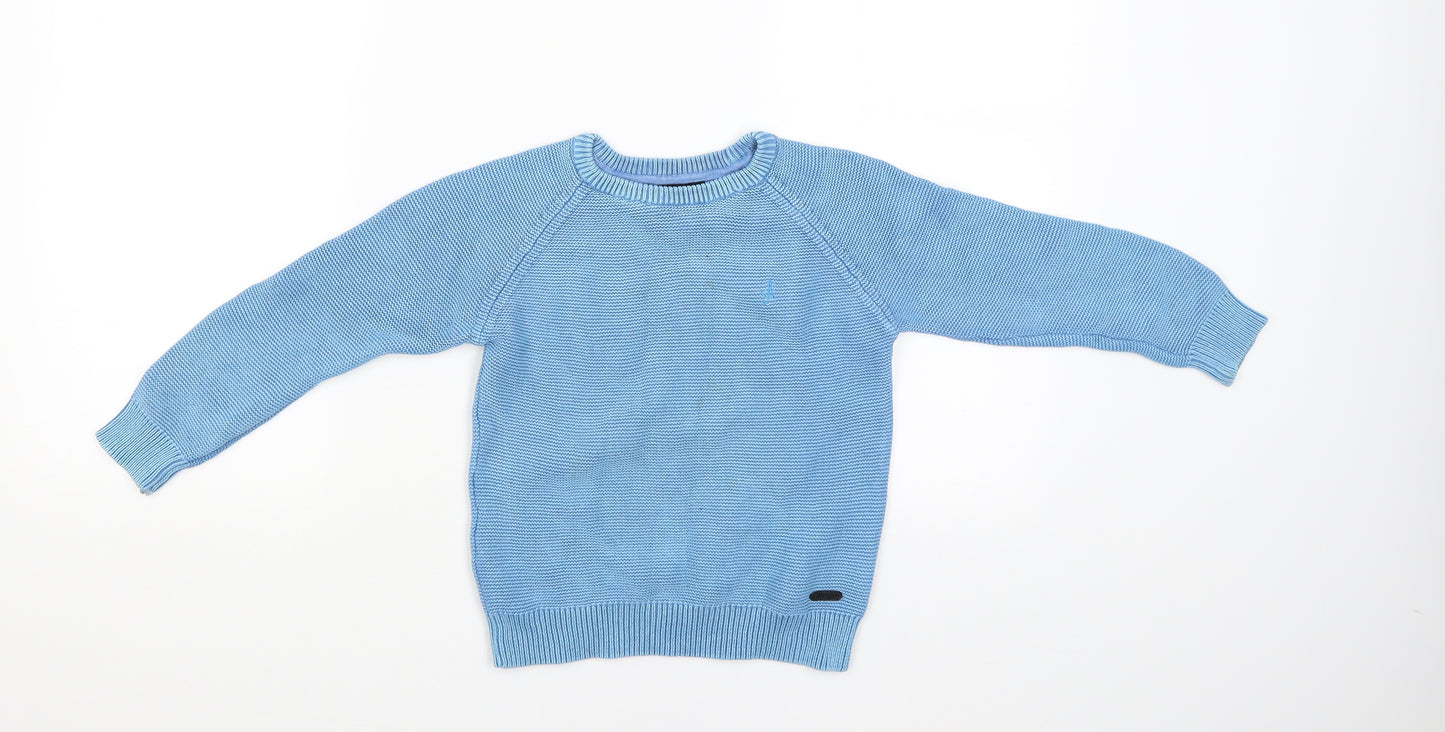 M&S Boys Blue   Pullover Jumper Size 4-5 Years