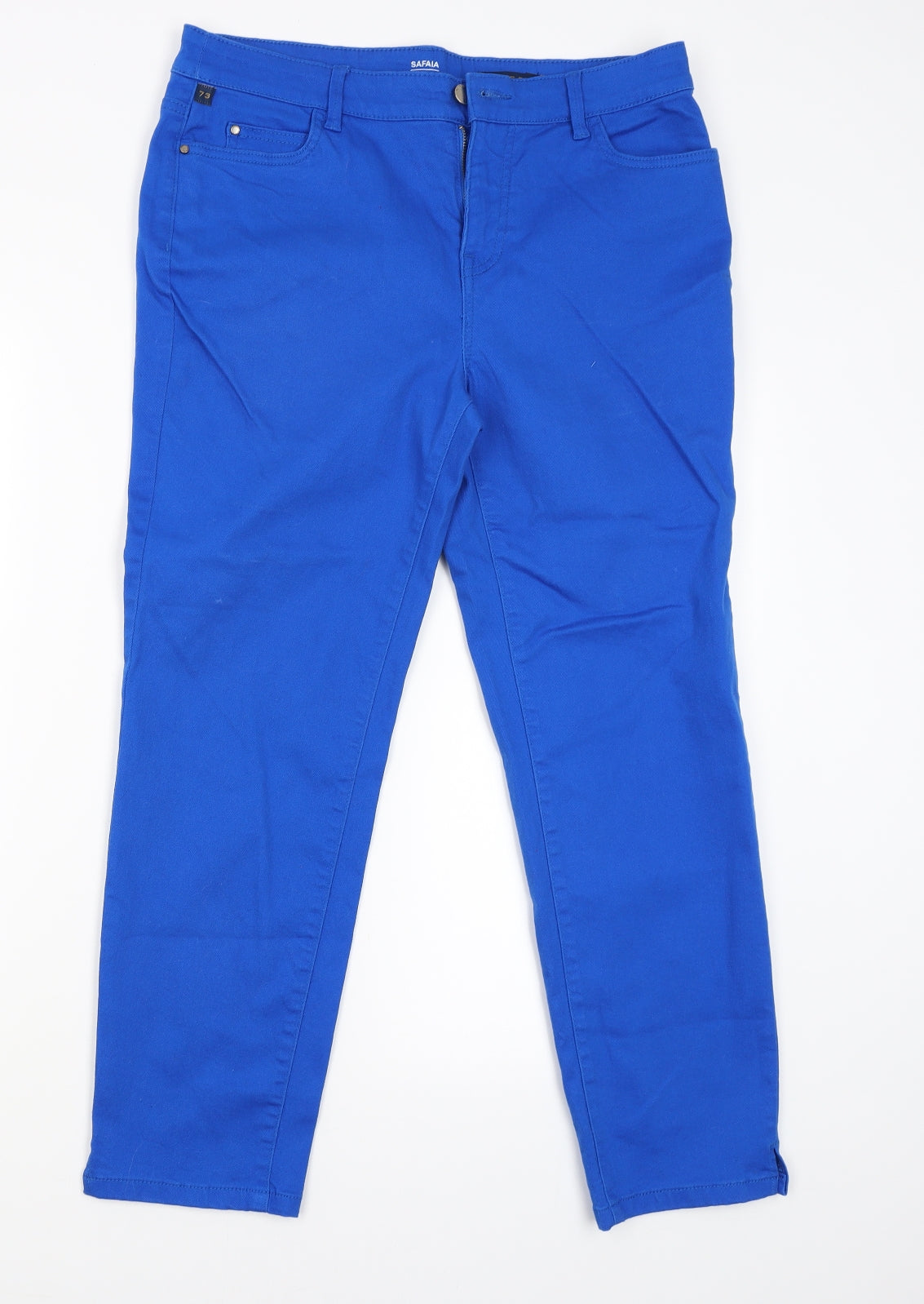Safria Womens Blue   Capri Trousers Size 12 L25 in