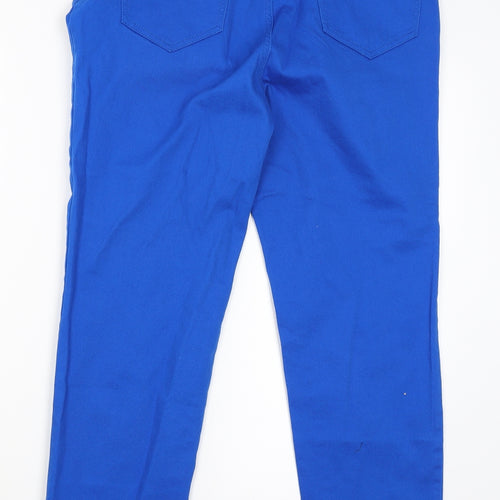 Safria Womens Blue   Capri Trousers Size 12 L25 in