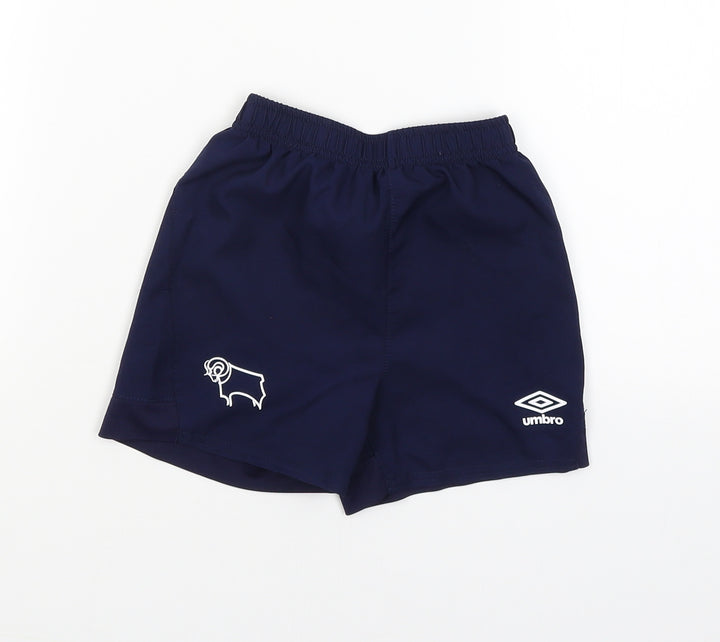 Umbro Boys Blue   Jogger Trousers Size 18-24 Months  - Derby County Shorts