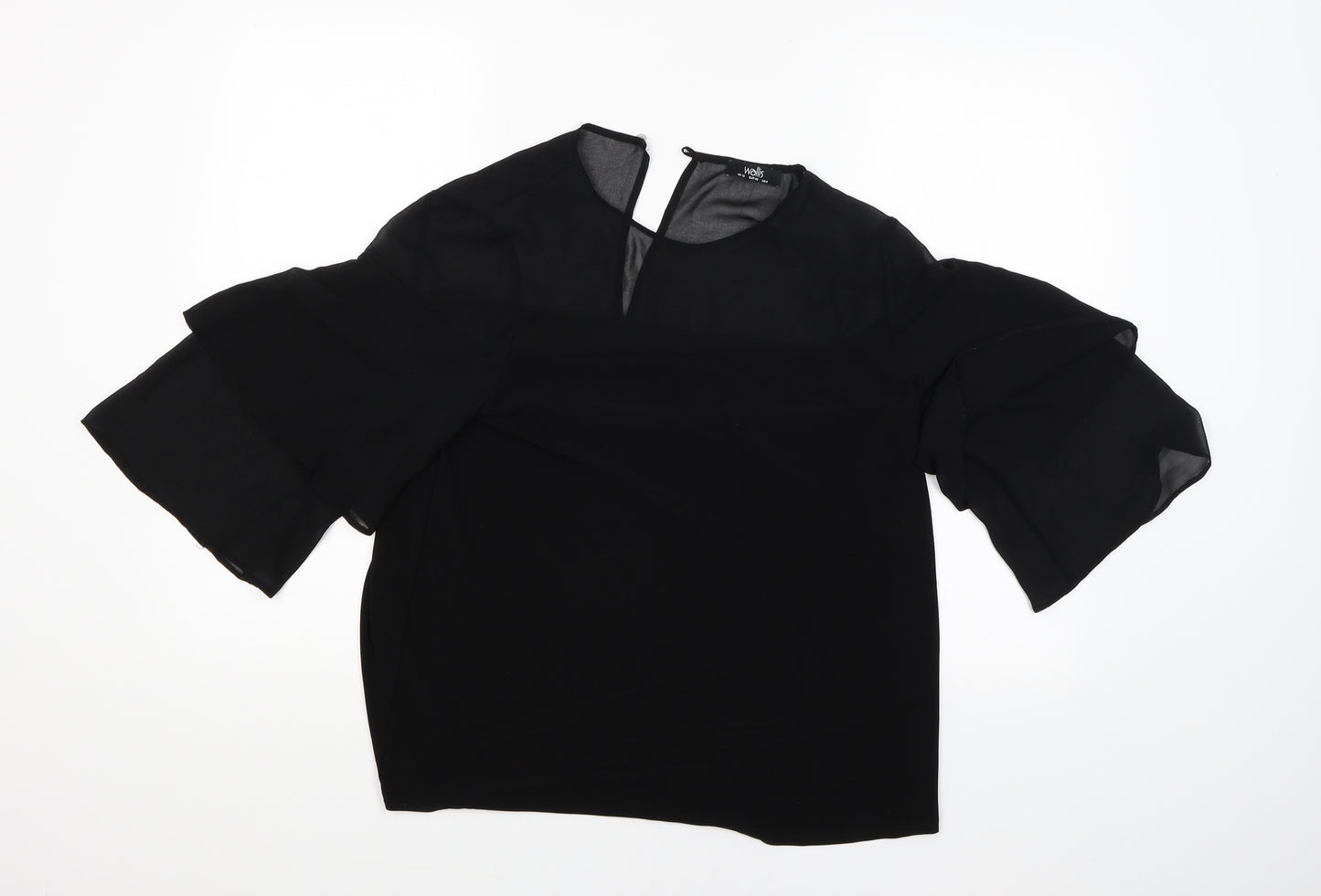 Wallis Womens Black   Basic Blouse Size 12