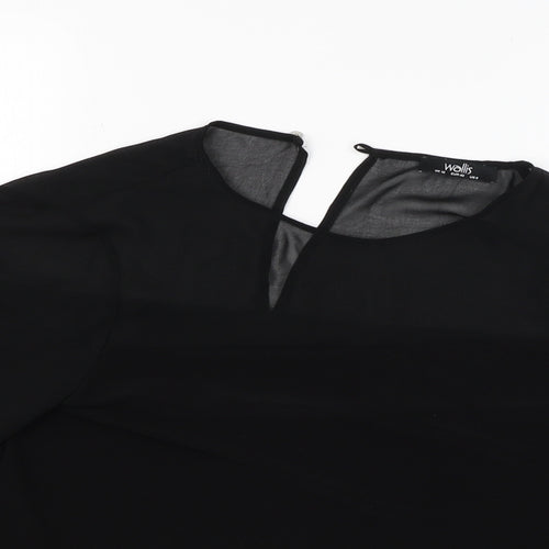 Wallis Womens Black   Basic Blouse Size 12
