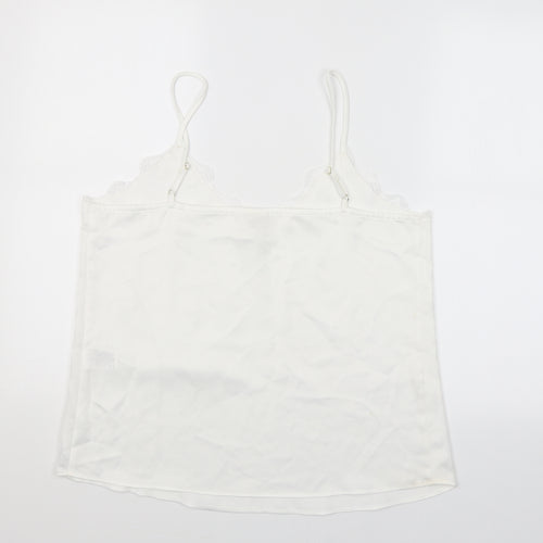 River Island Womens White   Camisole Blouse Size 12