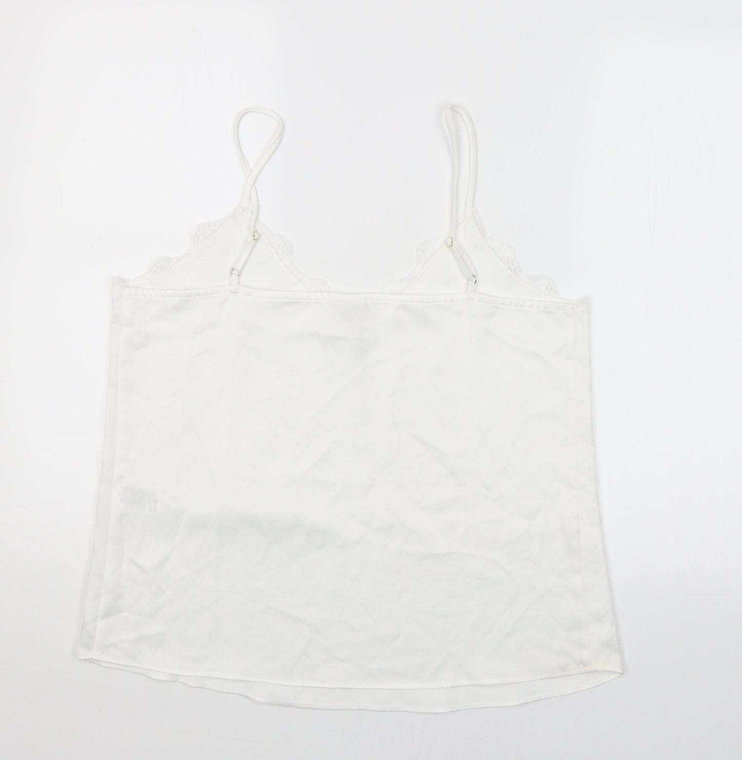 River Island Womens White   Camisole Blouse Size 12