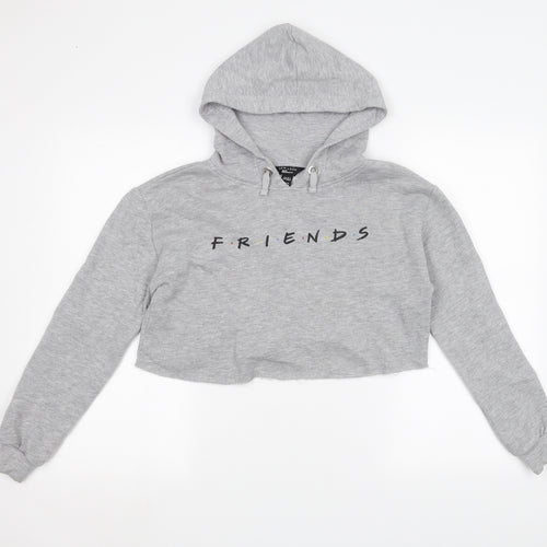 New Look Girls Grey   Pullover Hoodie Size 10-11 Years  - FRIENDS