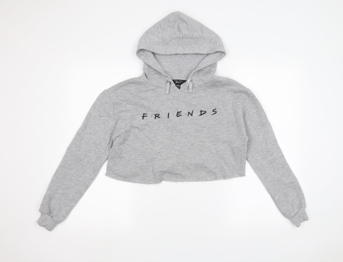 New Look Girls Grey   Pullover Hoodie Size 10-11 Years  - FRIENDS