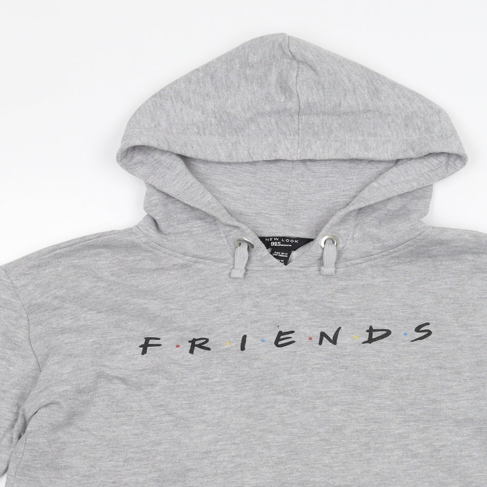 New Look Girls Grey   Pullover Hoodie Size 10-11 Years  - FRIENDS