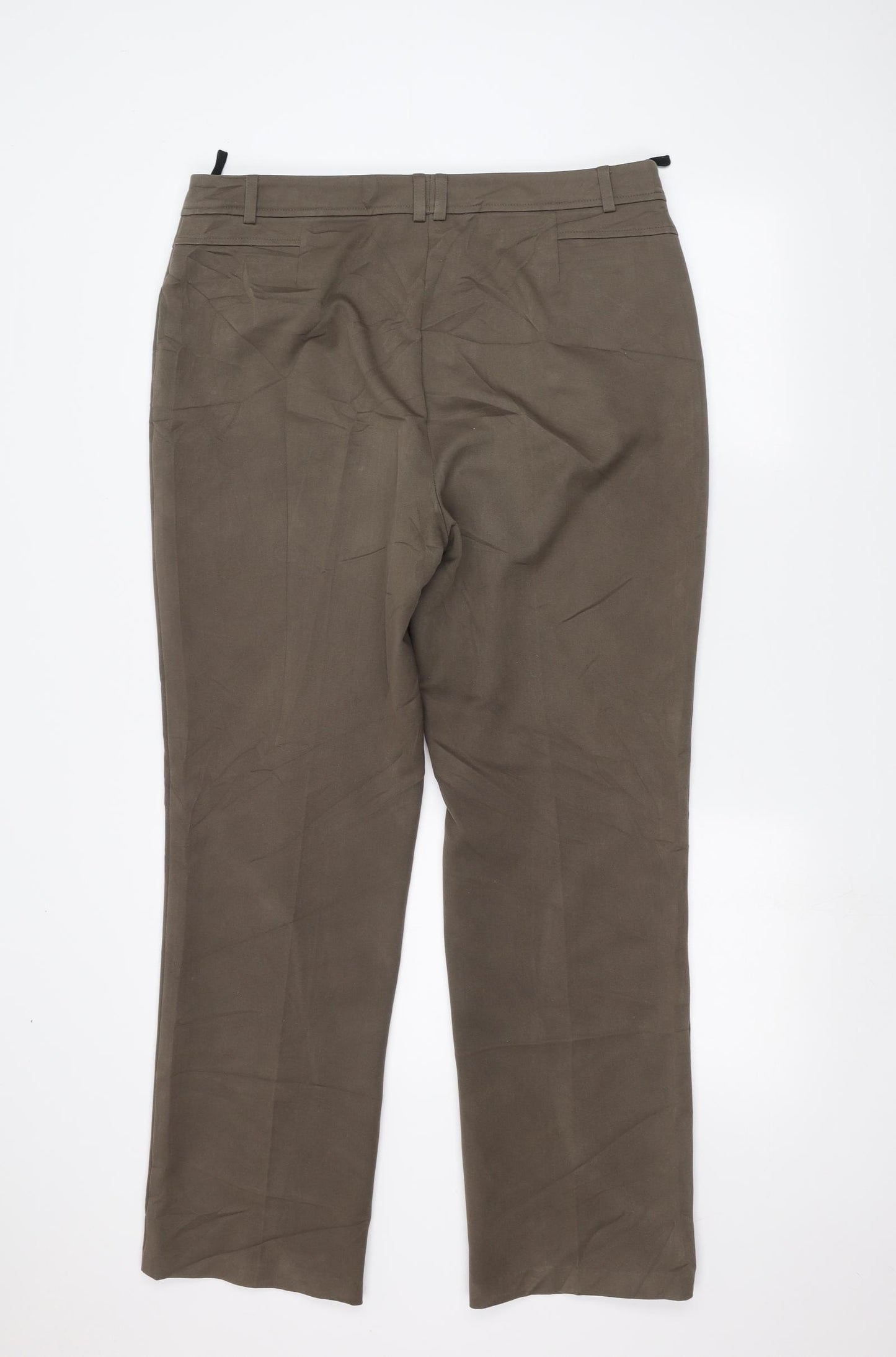Marks and Spencer Womens Brown   Straight Jeans Size 14 L26 in