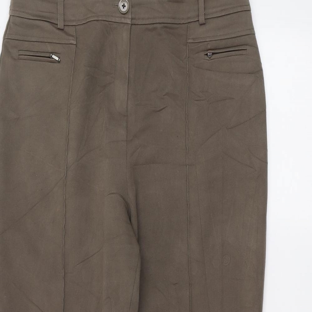 Marks and Spencer Womens Brown   Straight Jeans Size 14 L26 in