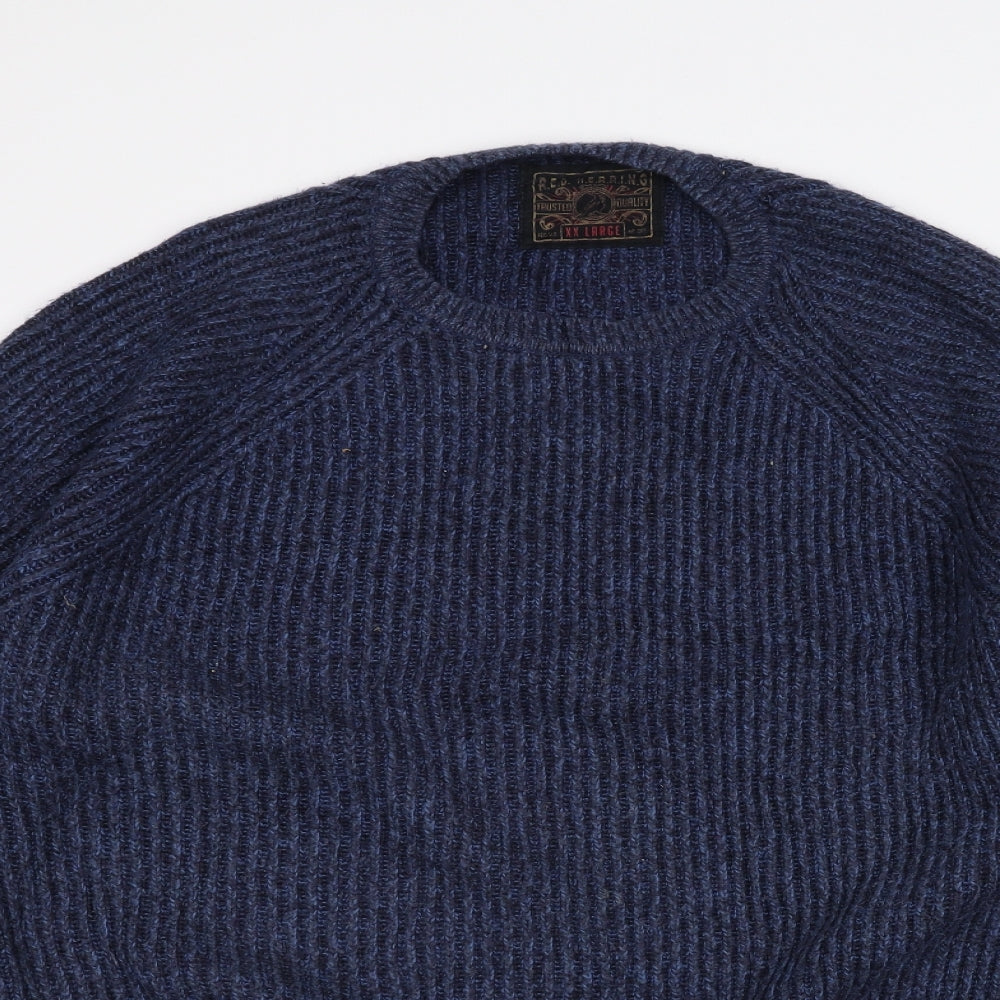 Red Herring Mens Blue   Pullover Jumper Size 2XL