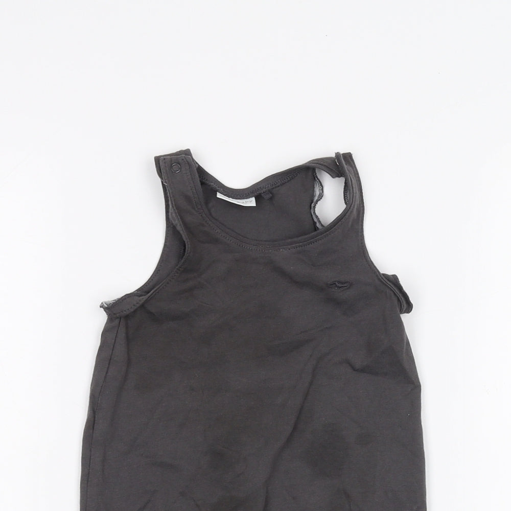 NEXT Baby Black   Dungaree One-Piece Size 6-9 Months