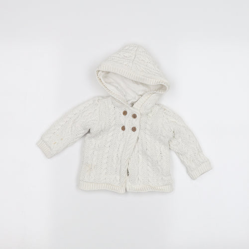 TU Baby White   Jacket  Size 3-6 Months