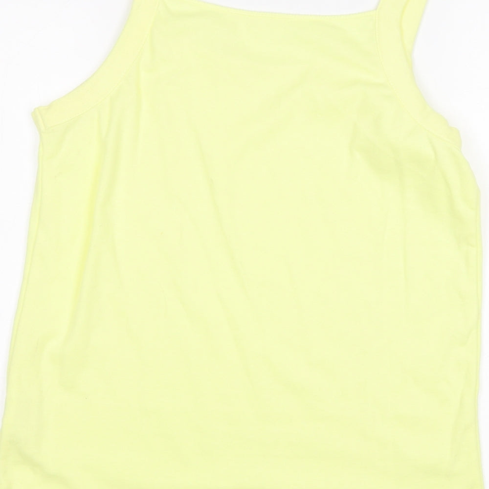 BM Womens Yellow   Basic Tank Size M