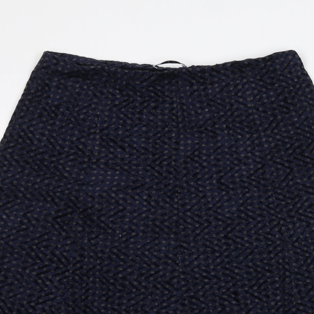 Marks and Spencer Womens Blue   A-Line Skirt Size 12