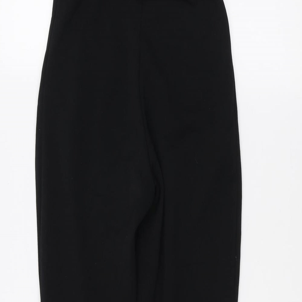 PRETTYLITTLETHING Womens Black   Trousers  Size 6 L24 in - Belted