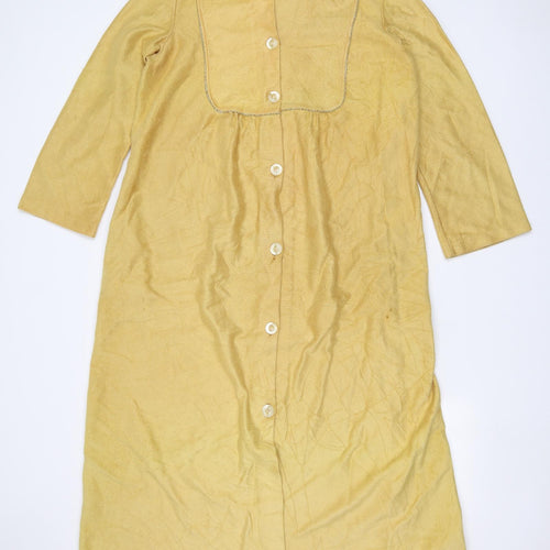 Preworn Womens Yellow   Overcoat Jacket Size 16