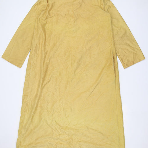 Preworn Womens Yellow   Overcoat Jacket Size 16