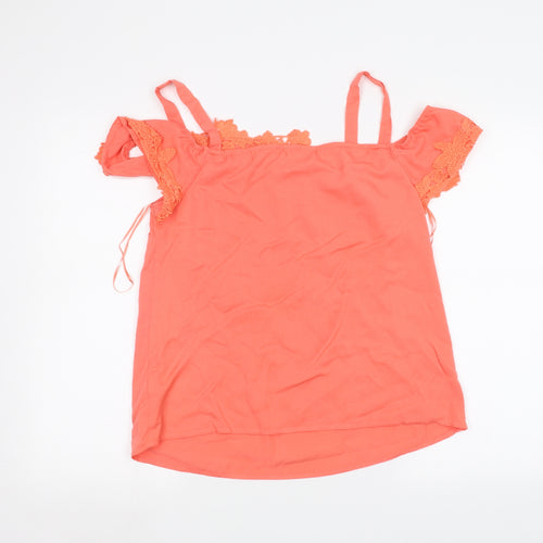 Oasis Womens Pink   Basic T-Shirt Size 14
