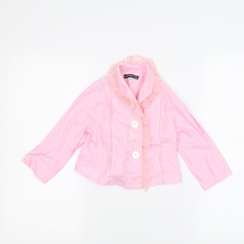 Jean Bourget Girls Pink   Jacket  Size 3 Years