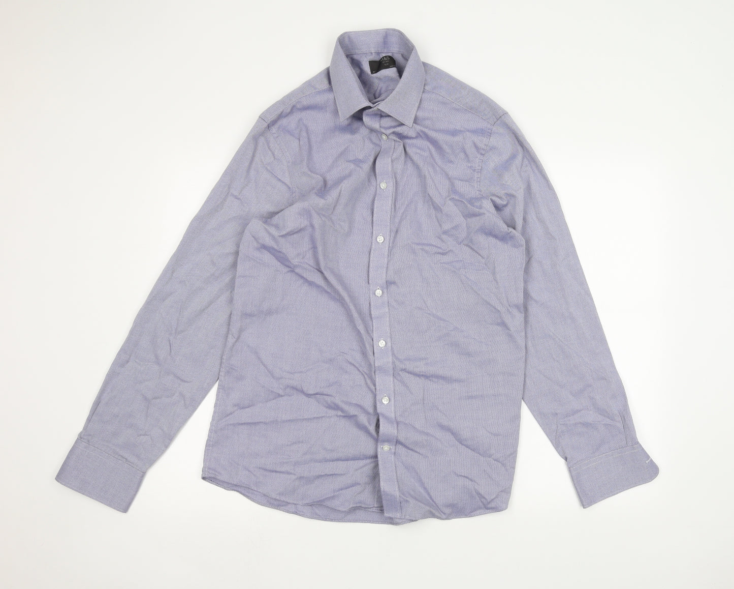Marks and Spencer Mens Blue    Dress Shirt Size 16