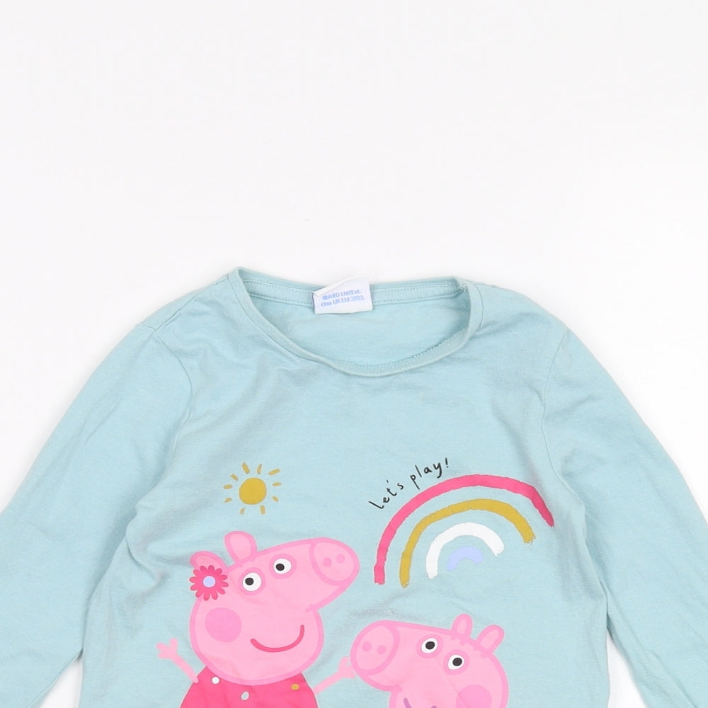 Peppa Pig Baby Blue   Basic T-Shirt Size 18-24 Months  - peppa pig