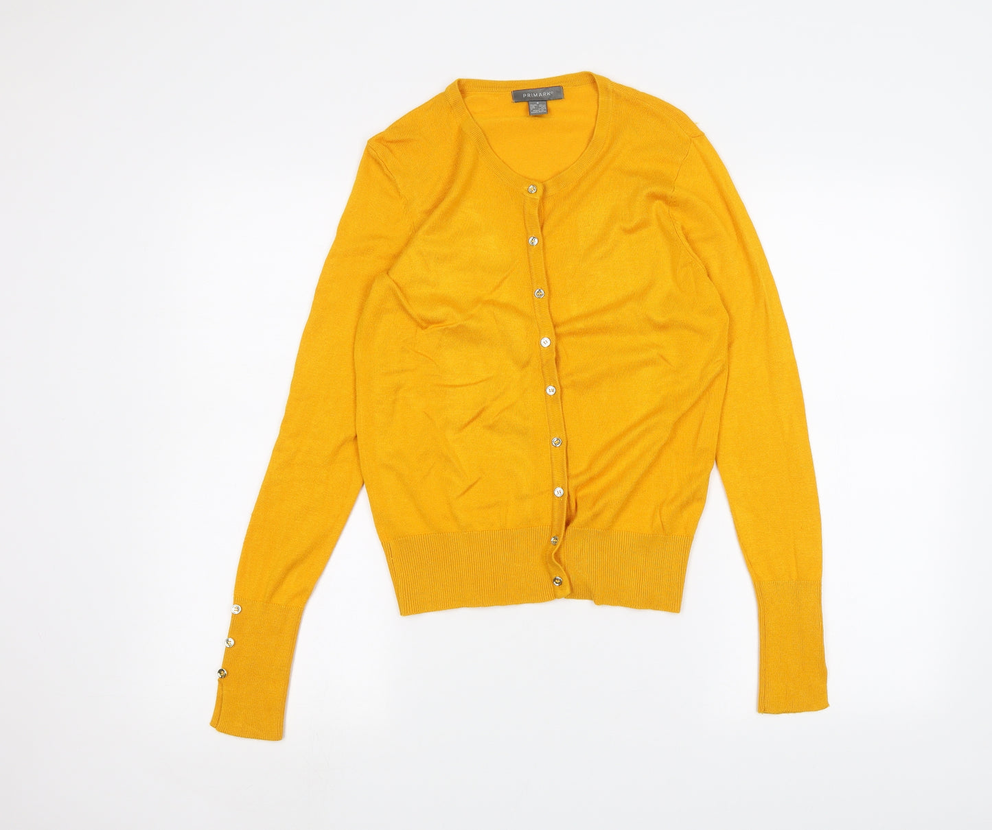 Primark Womens Yellow   Cardigan Jumper Size S