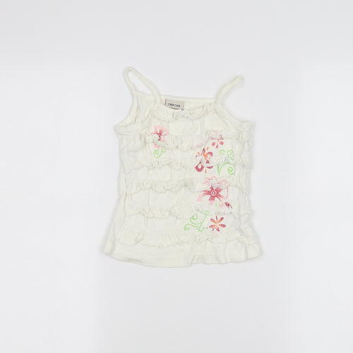 Cherokee Baby White   Basic Tank Size 12-18 Months