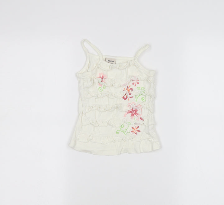 Cherokee Baby White   Basic Tank Size 12-18 Months