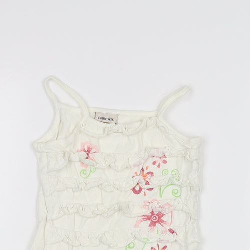Cherokee Baby White   Basic Tank Size 12-18 Months