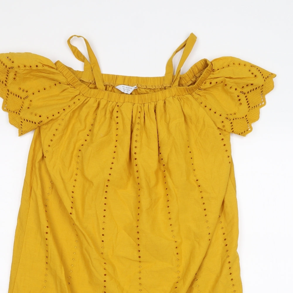 Primark Girls Yellow   A-Line  Size 13-14 Years