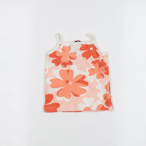 H&M Baby Pink Floral  Basic T-Shirt Size 12-18 Months