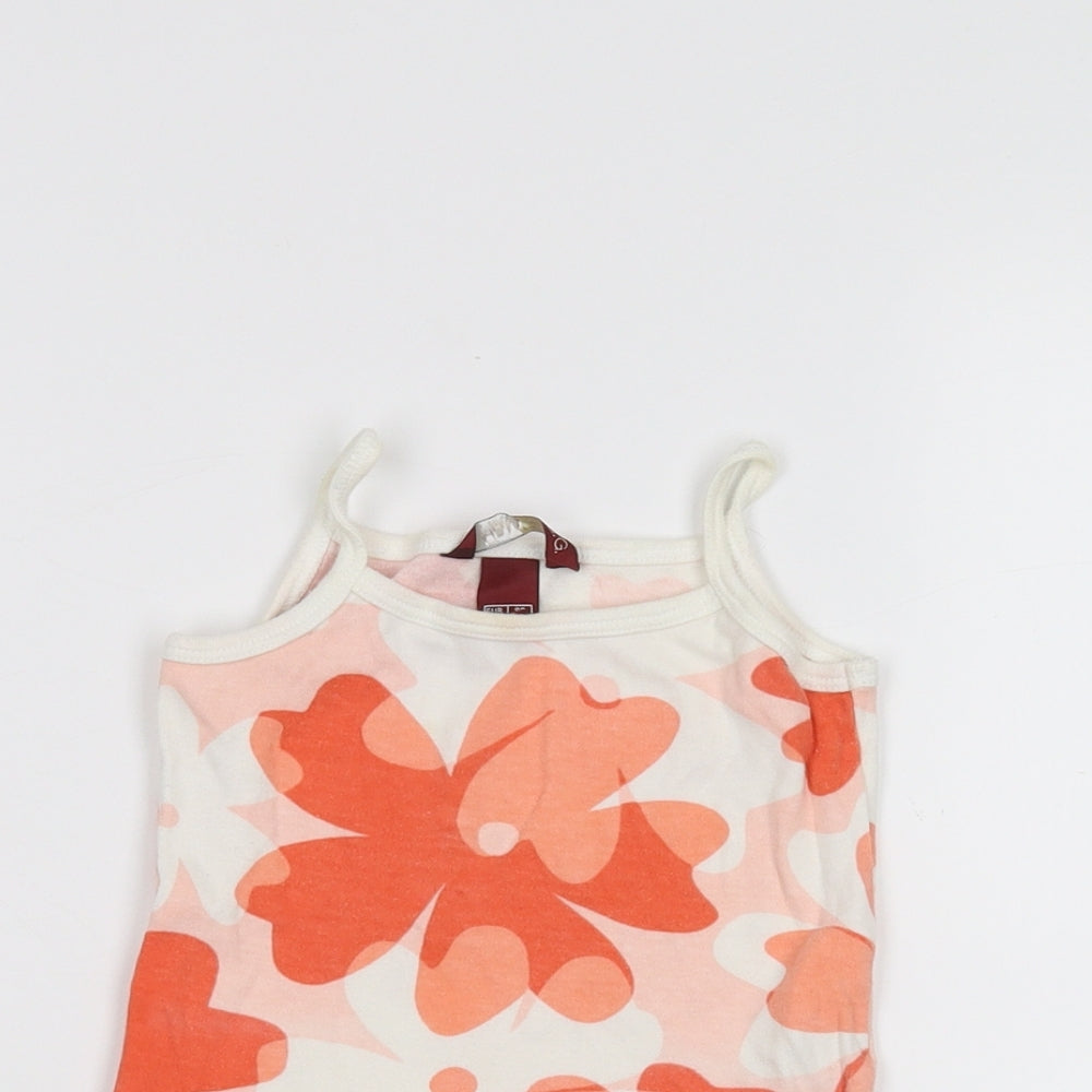 H&M Baby Pink Floral  Basic T-Shirt Size 12-18 Months