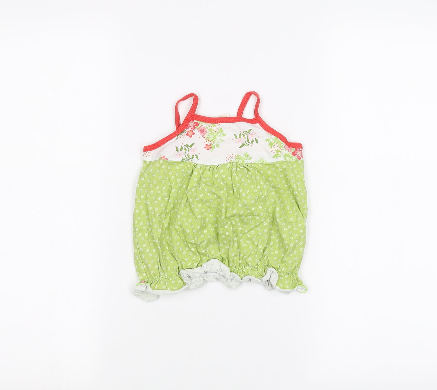 Adams Baby Baby Green Polka Dot  Basic T-Shirt Size 12-18 Months