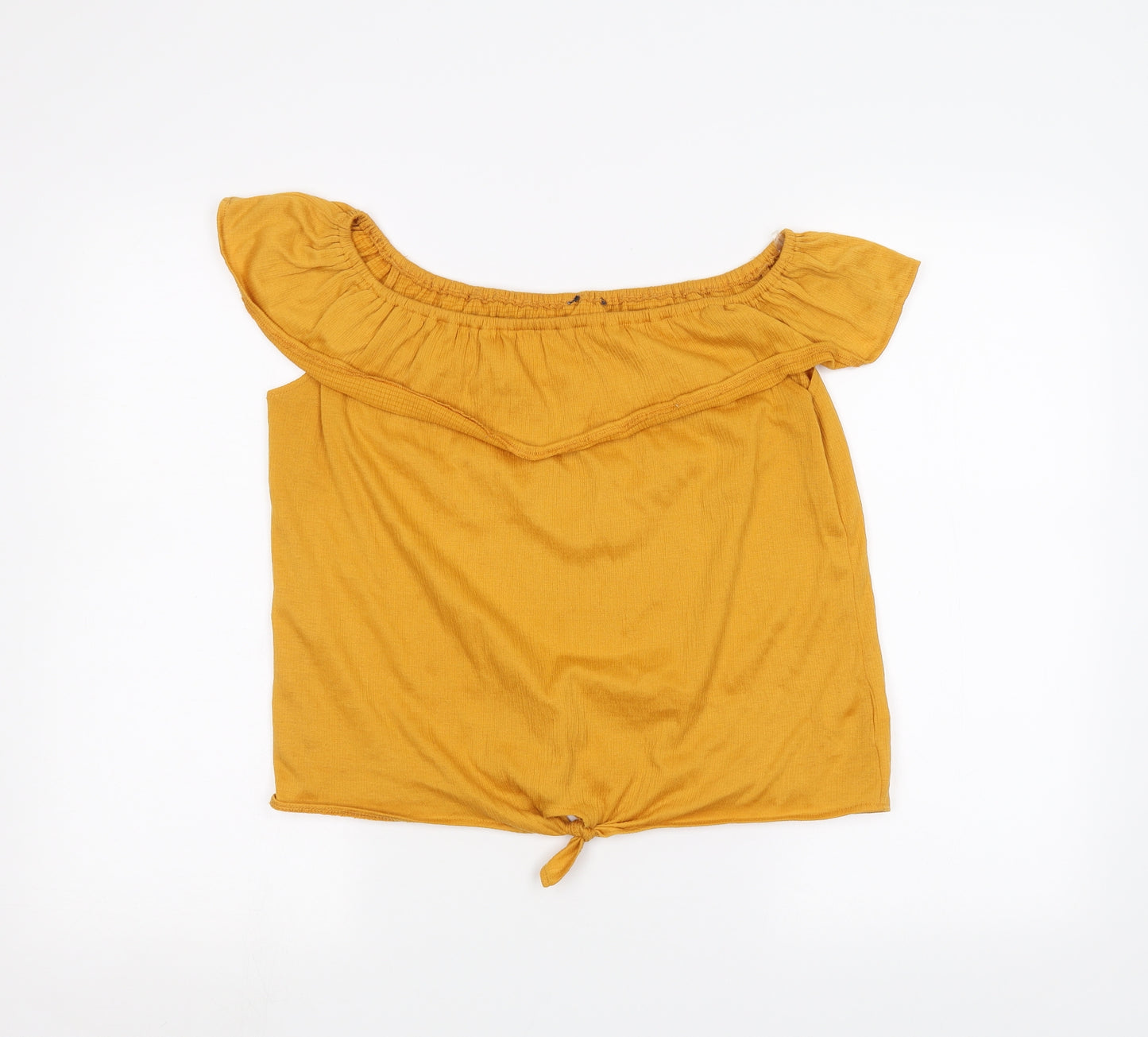 Primark Girls Yellow   Basic T-Shirt Size 14-15 Years