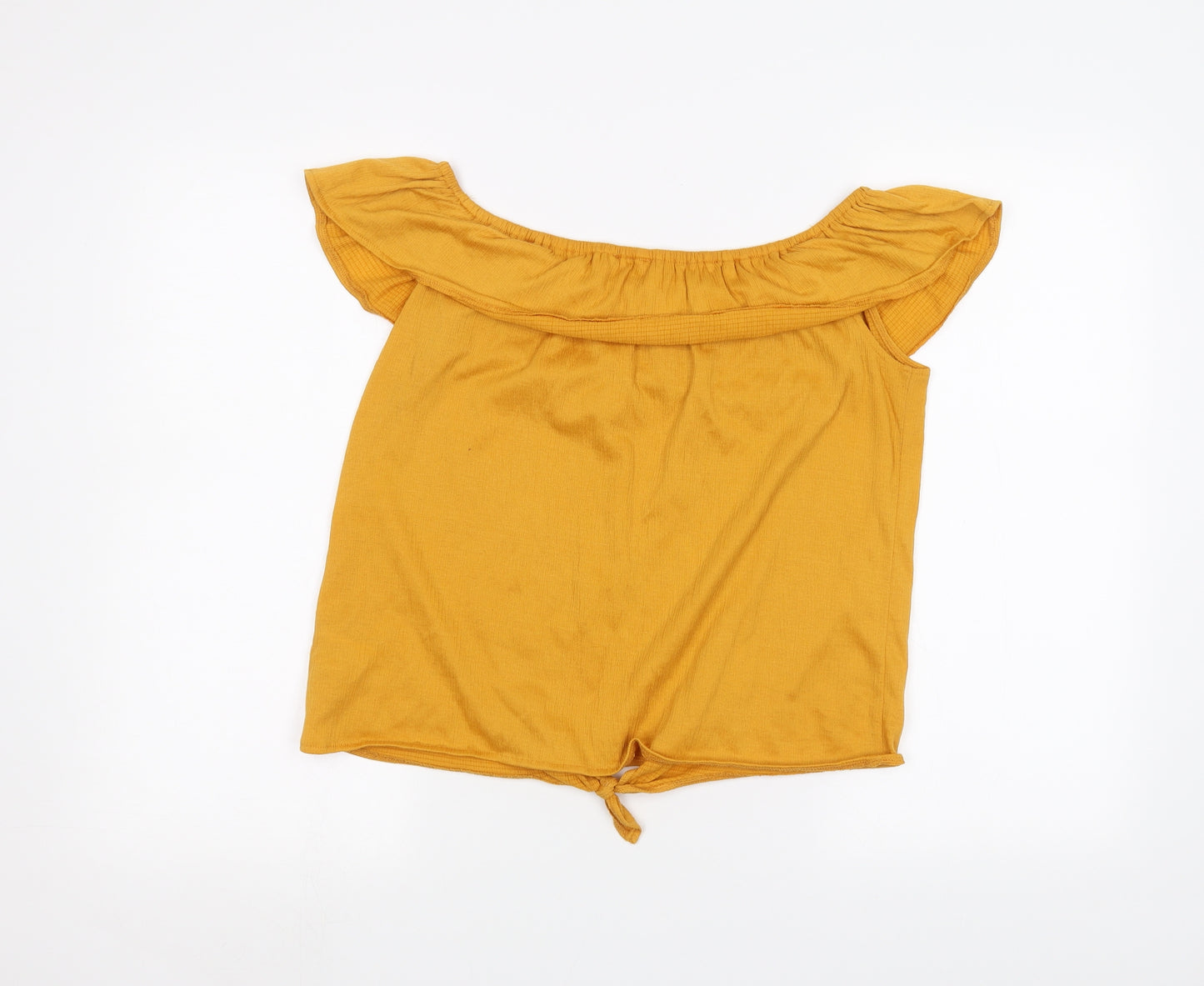 Primark Girls Yellow   Basic T-Shirt Size 14-15 Years